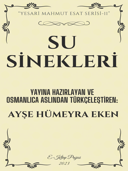 Title details for Su Sinekleri by Ayşe Hümeyra Eken - Available